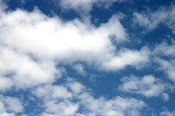 puffy clouds