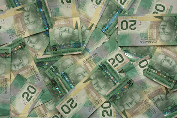 Obraz na płótnie Canvas money 028 bill lot of cad