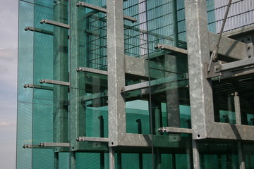 jahrtausendblick, detail der aussichts-plattform