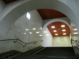 staircase in subway
