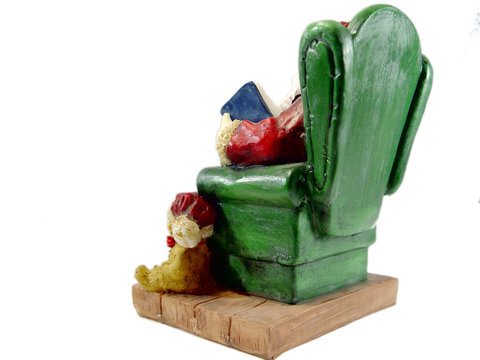 santa in a chair