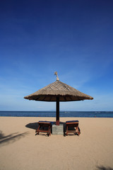 gazebo at beautiful beach