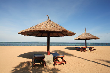 gazebo at beautiful beach