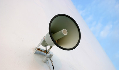 megaphone on white