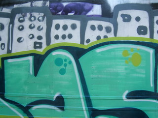 détail d'un graffiti
