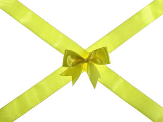 yellow ribbon with bow