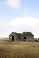 Obraz premium weathered grain bins