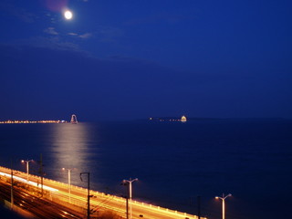 cannes bord de mer nuit © Julien LAURENT
