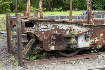 Fototapeta na wymiar stary wagon towarowy