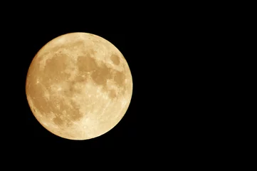 Abwaschbare Fototapete Vollmond oranger Mond