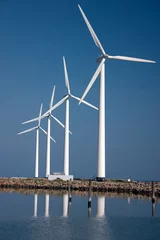 Cercles muraux Moulins éoliennes électriques