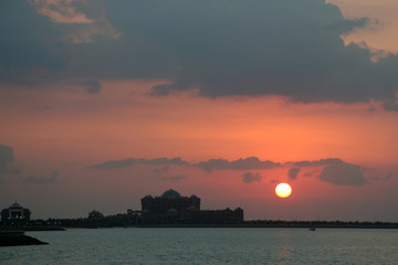 coucher de soleil abu-dhabi