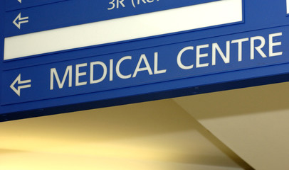 medical centre: signboad