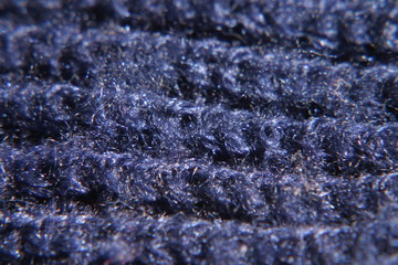 macro blue wool