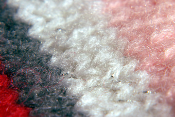 macro striped wool