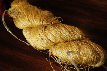 natural silk hank