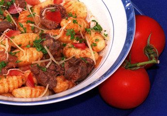 gnocchis et petites tomates