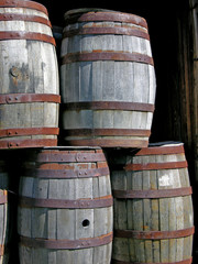 pile of barrels