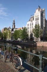  bicycle on amsterdam canal