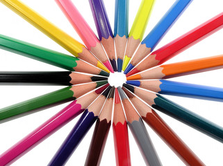 Fototapeta premium around crayons