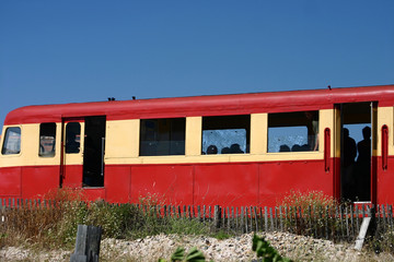 Fototapeta na wymiar korsykański pociąg