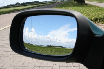 landscape in a mirror