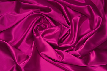 pink satin/silk fabric 1 - obrazy, fototapety, plakaty