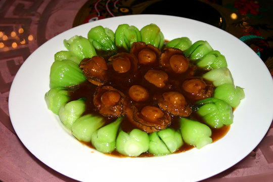 Chinese Abalone And Pak Choi