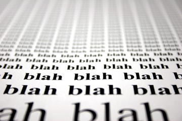 blah blah blah