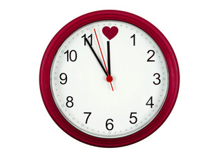 valentines clock