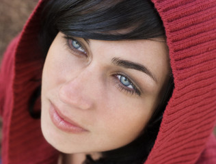 hooded girl