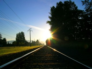 sunrise down the line