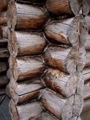 log cabin, detail