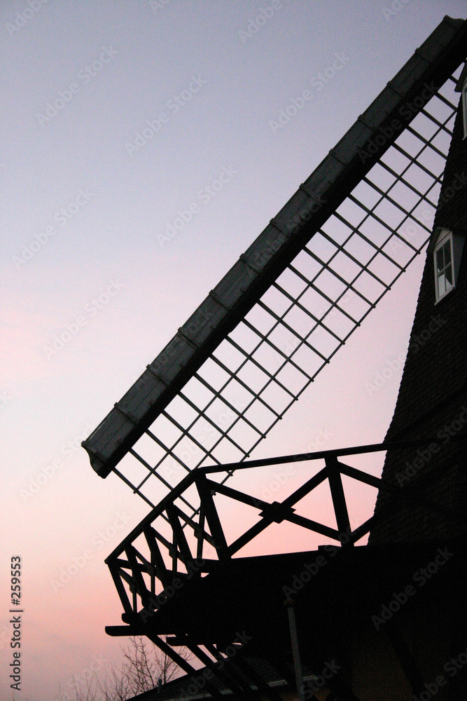 Wall mural ancient wind mills