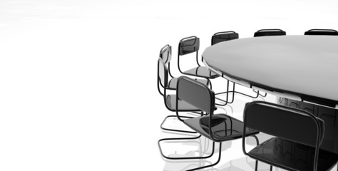 meeting table  with chairs