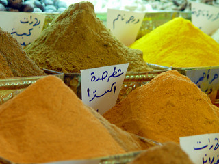 spices. street market, damascus,syria.