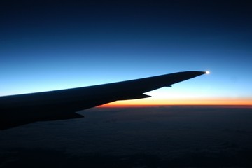Fototapeta na wymiar air sunset