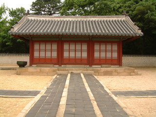 Obraz premium jongmyo (królewska świątynia), seul