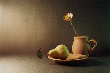 pear and flower