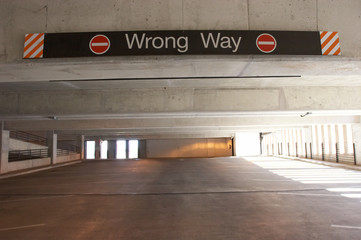 wrong way