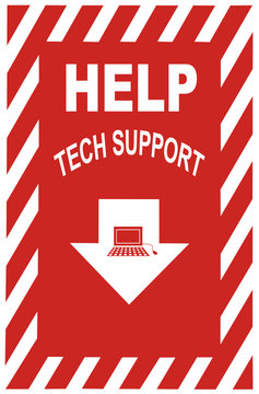 tech support sign