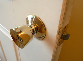 doorknob in open door