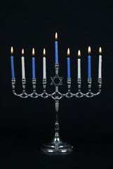 menorah and candles