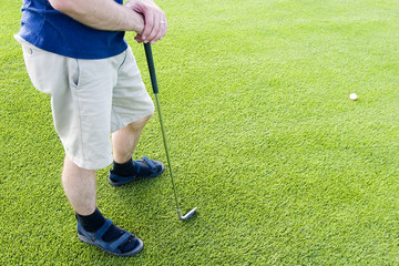 Fototapeta premium abstract golfer