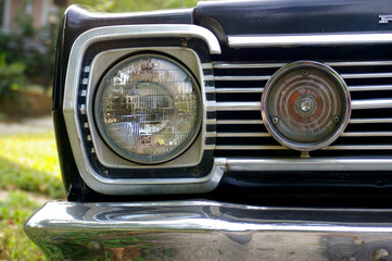 vintage car headlight