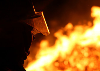 Fototapeta premium firefighter