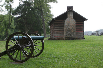 Fototapeta premium cannon and cabin