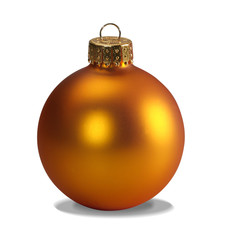 yellow ornament with clipping path