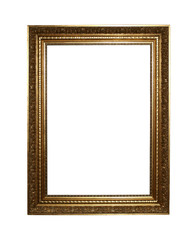 golden frame with clipping path