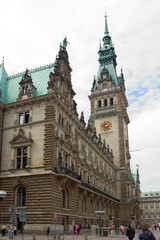 Fototapeta na wymiar City Hall Hamburg